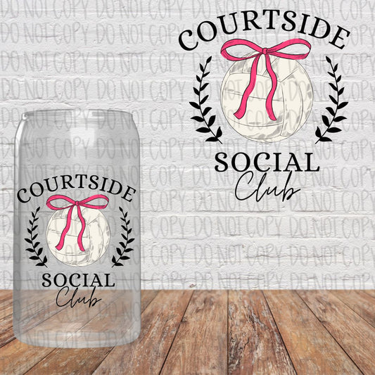 Court Side Social Club Volleyball Decal