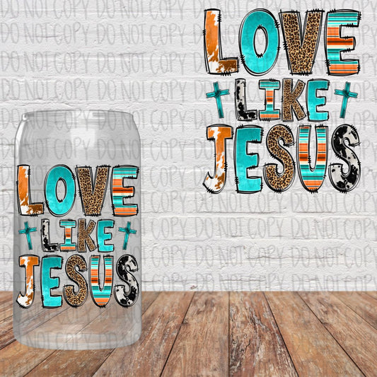 Love Like Jesus Western Decal