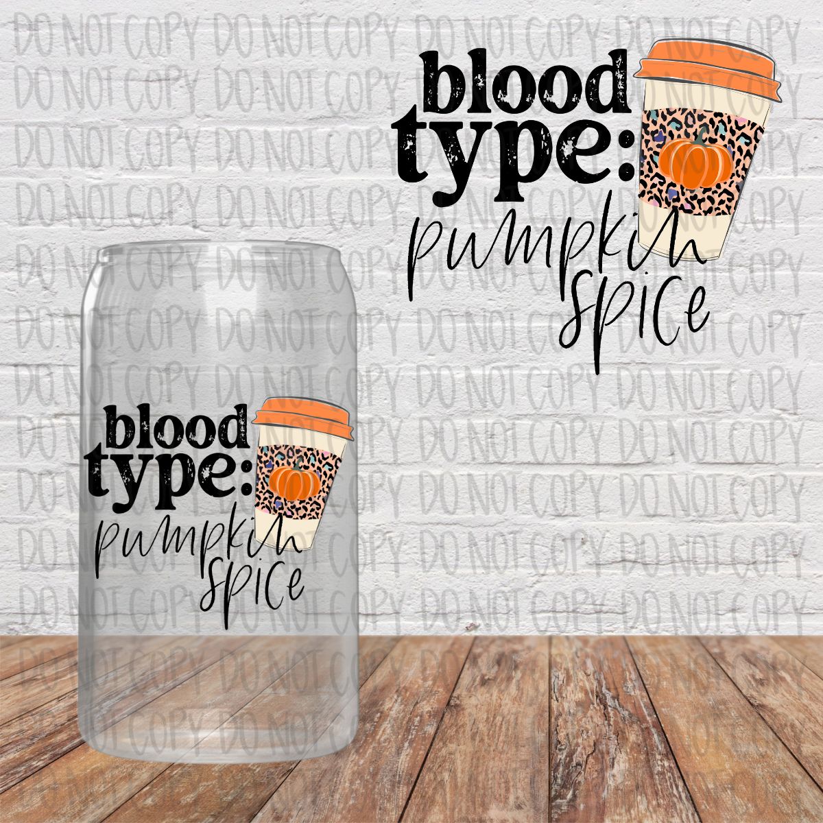 Blood Type: Pumpkin Spice Decal