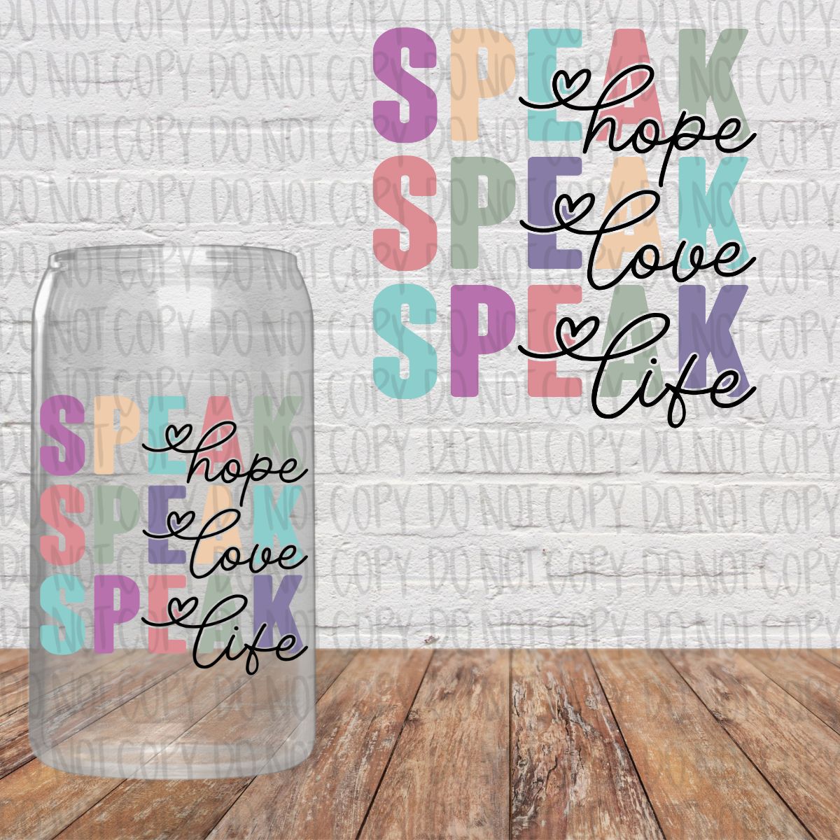 Speak Hope - Speak Love - Speak Life Decal