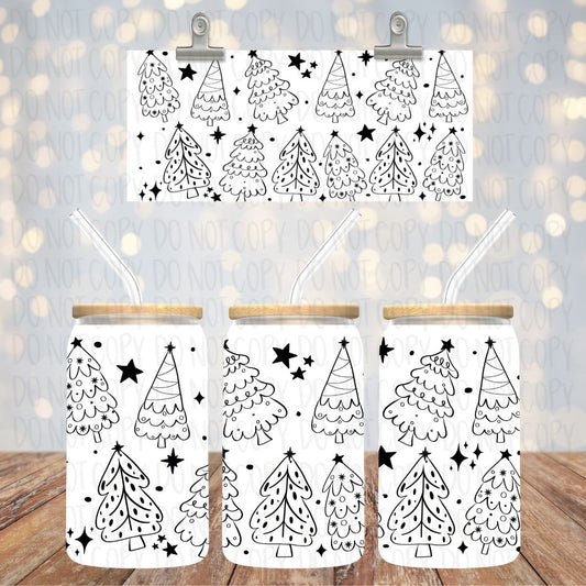 Christmas Trees and Stars Wrap