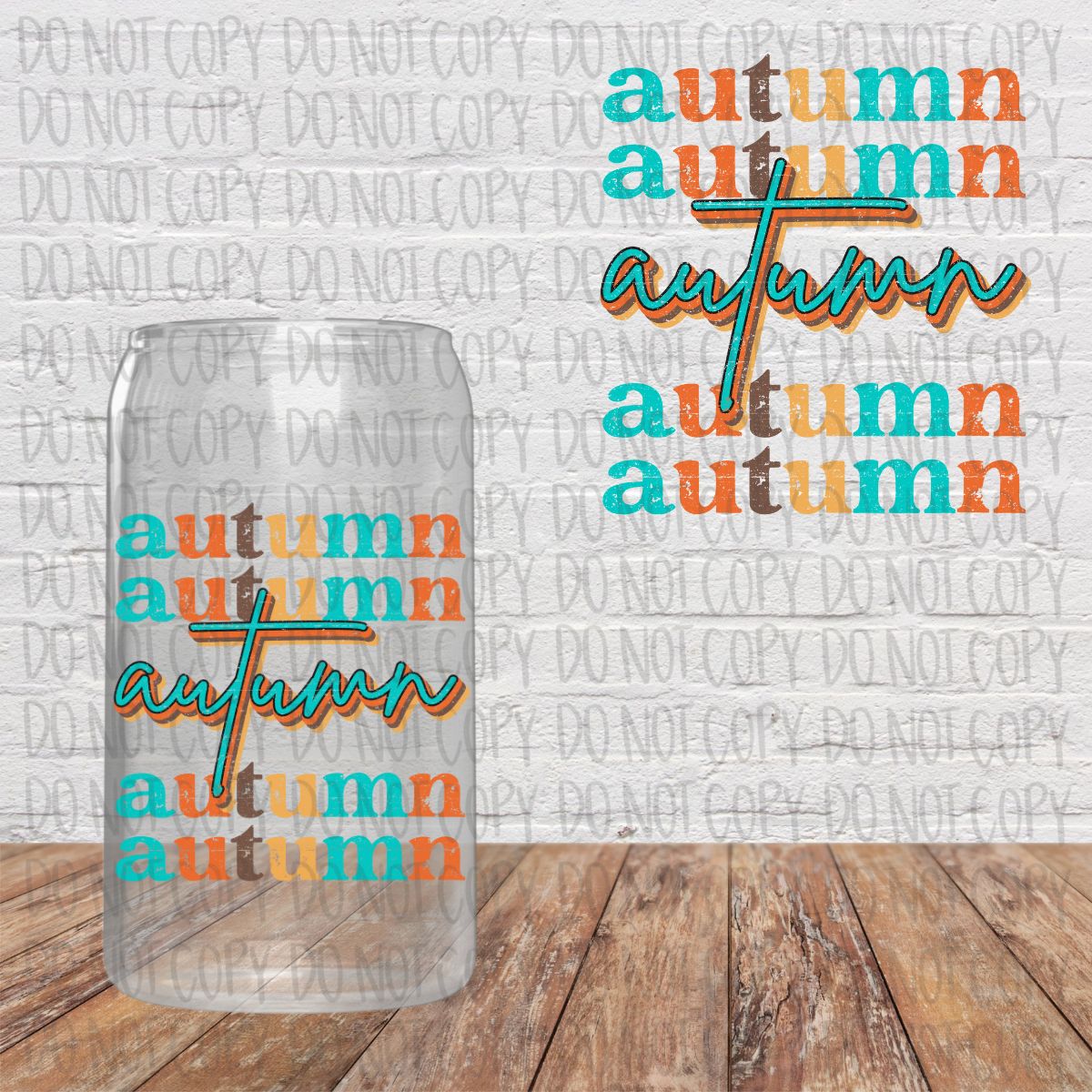 Colorful Stacked Autumn Decal