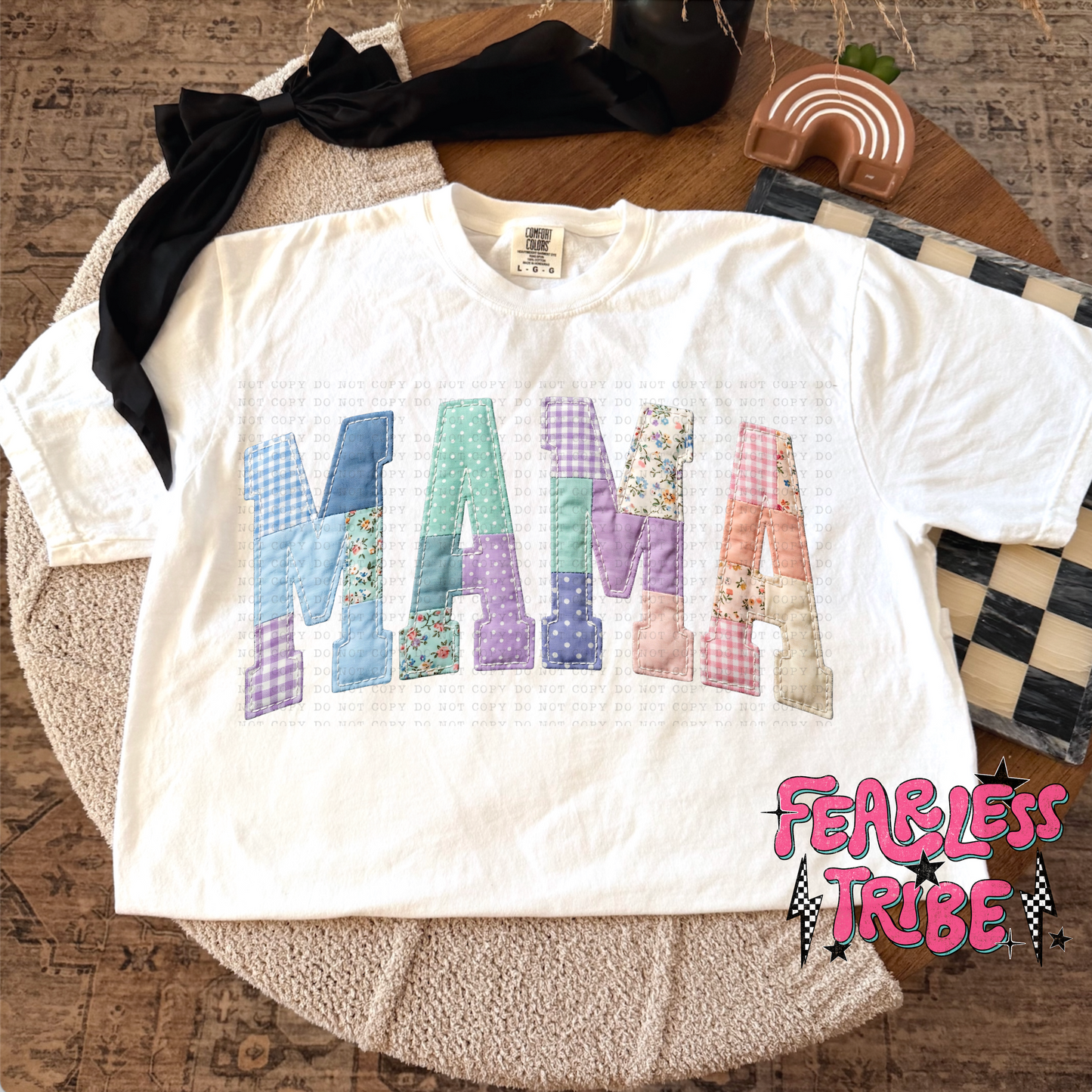Personlized Name Tee - Qulited Patchwork