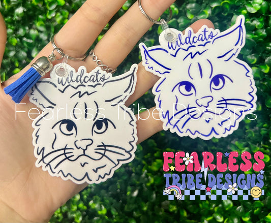 Doodle Mascot Keychain
