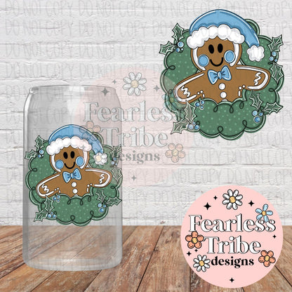 Gingerbread Wreath Decal