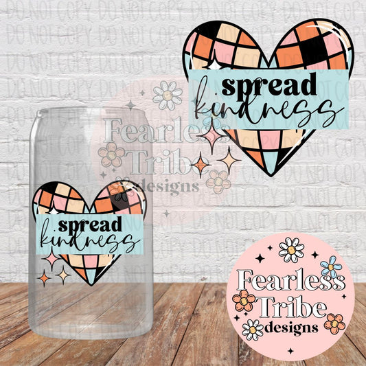 Colorful Spreed Kindness Heart Decal