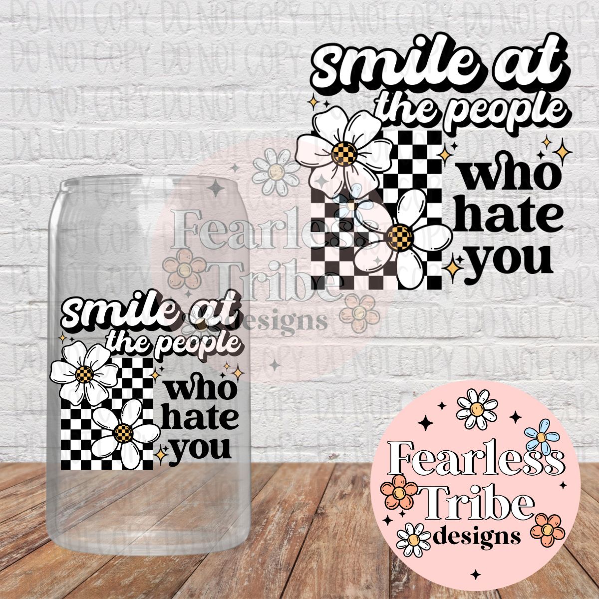 Smile at the people who hate you Decal