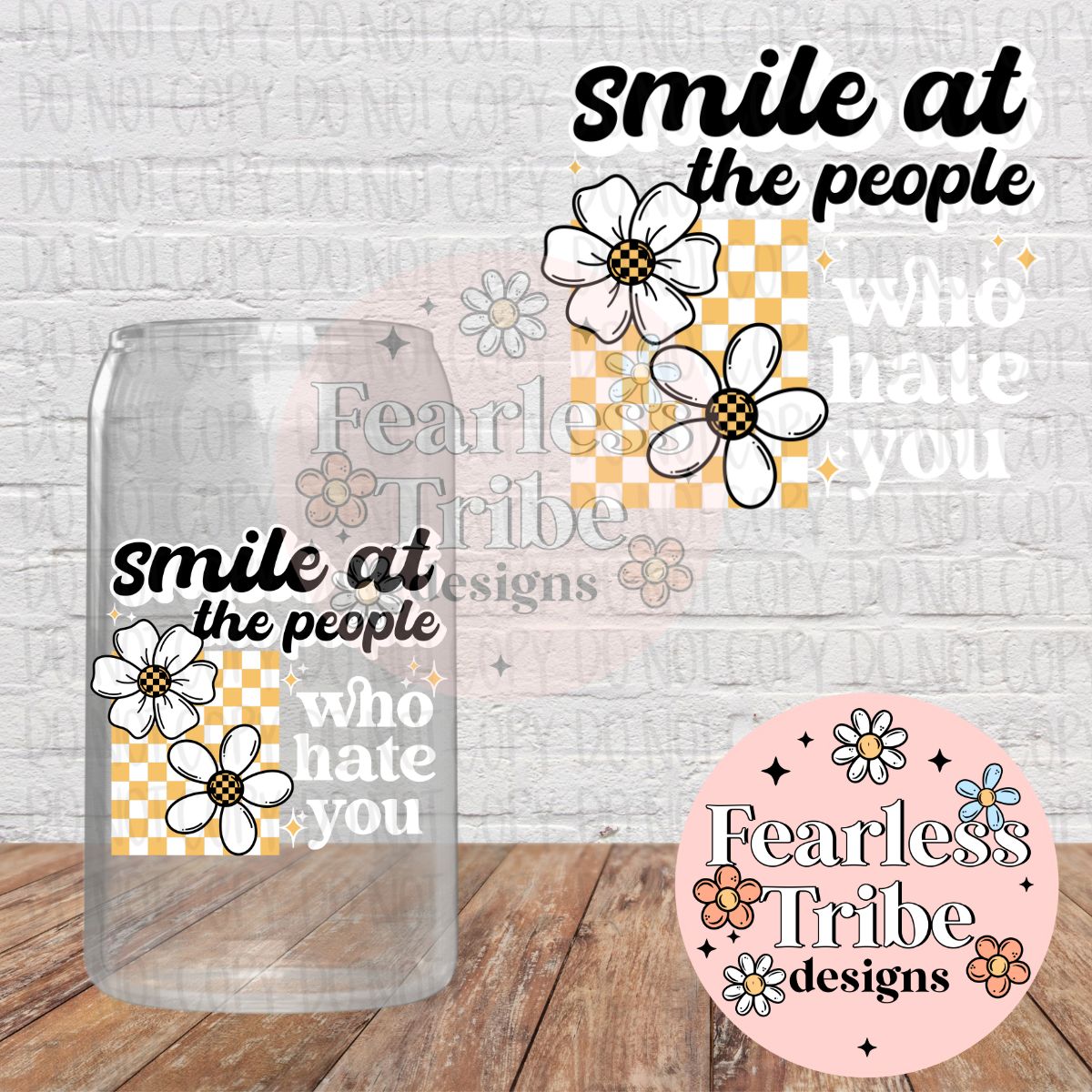 Smile at the people who hate you Decal