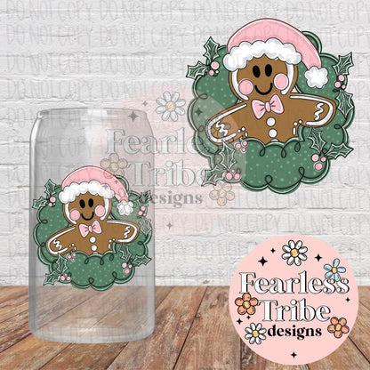 Gingerbread Wreath Decal