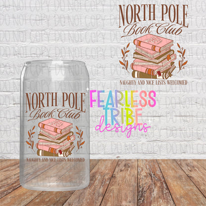 North Pole Book Book Decal