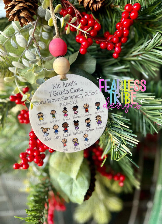 Personalized Stick Figure Ornament/Hanging Charm