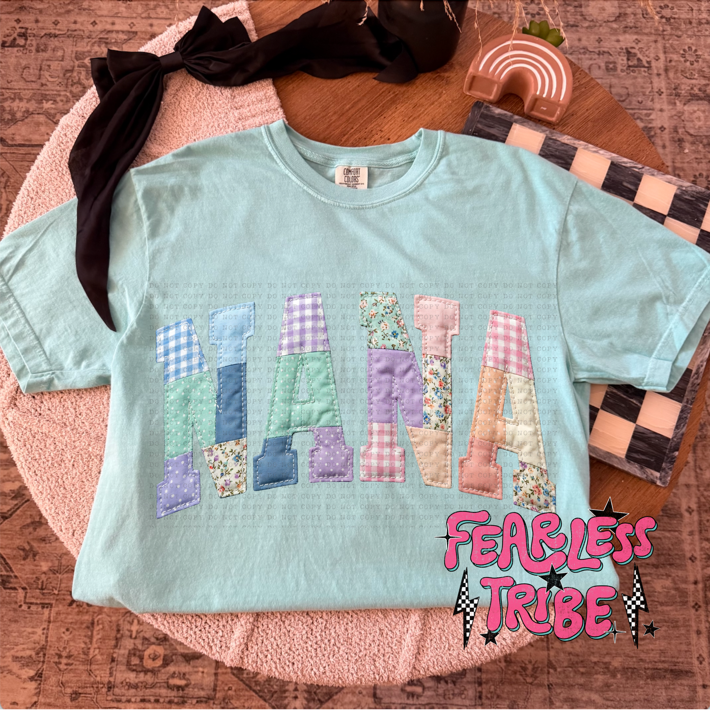 Personlized Name Tee - Qulited Patchwork
