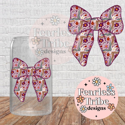 Patterned Bow Decal