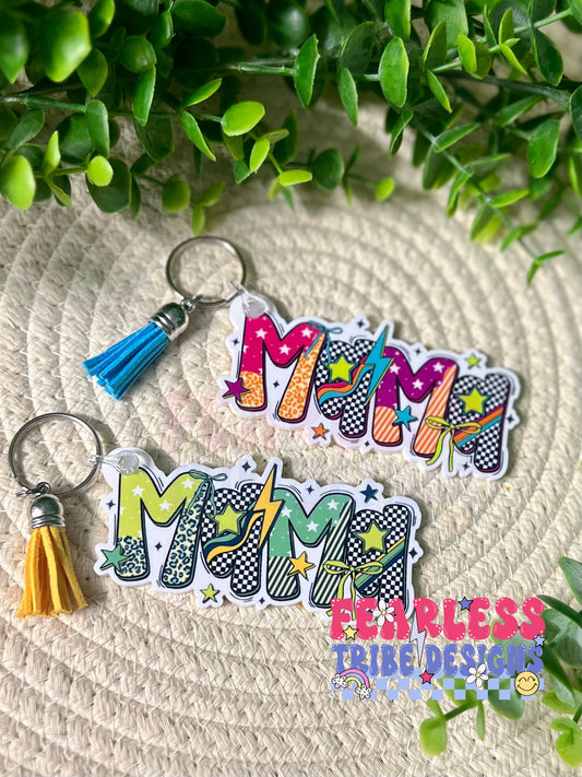 Retro Mama Keychain