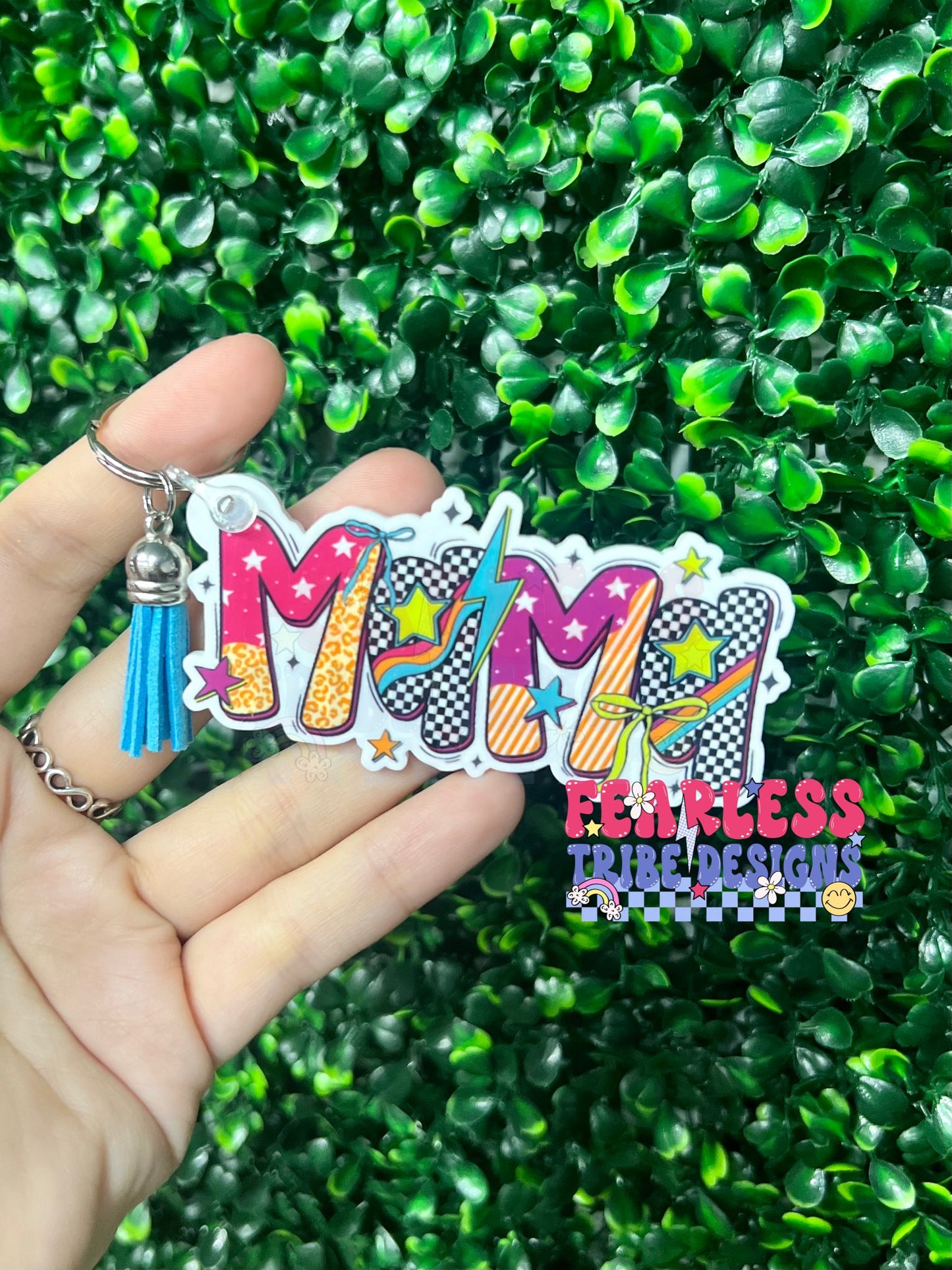 Retro Mama Keychain