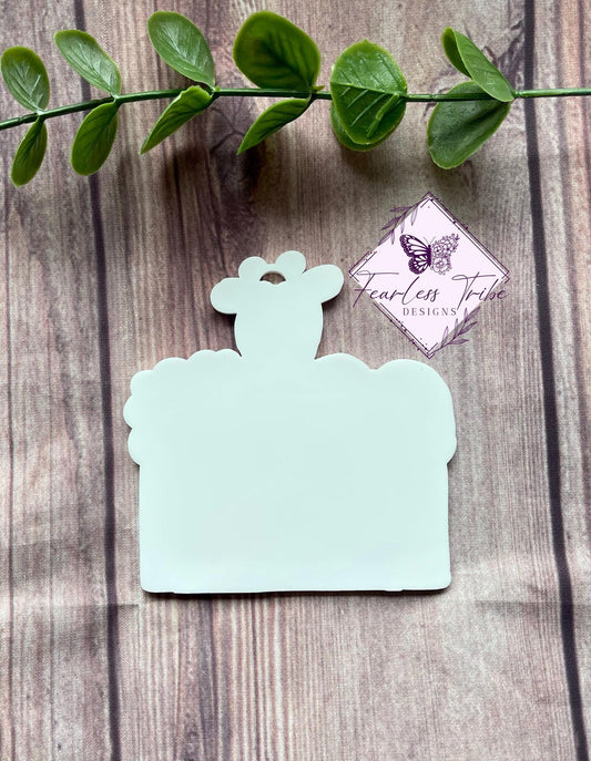 Zoo Animal Bag Tag Blank