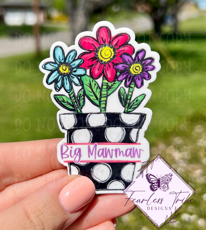 Personalized Flower Pot Magnet