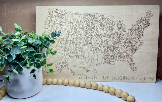 Watch Our Business Grow Map