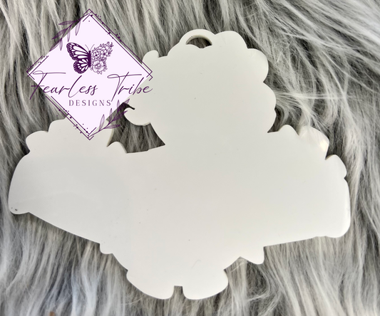 Cheerleader Bag Tag Blank